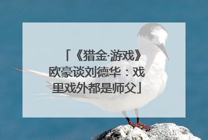 《猎金·游戏》欧豪谈刘德华：戏里戏外都是师父
