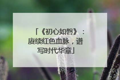 《初心如磐》：赓续红色血脉，谱写时代华章