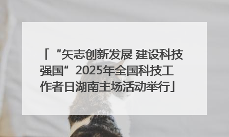 “矢志创新发展 建设科技强国”2025年全国科技工作者日湖南主场活动举行