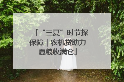 “三夏”时节探保障｜农机贷助力夏粮收满仓