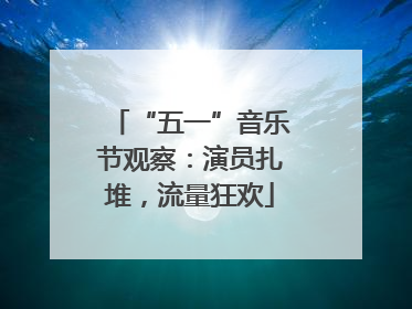“五一”音乐节观察：演员扎堆，流量狂欢