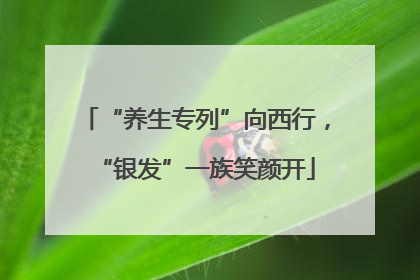 “养生专列”向西行，“银发”一族笑颜开