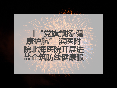 “党旗飘扬·健康护航” 滨医附院北海医院开展进盐企筑防线健康服务行动