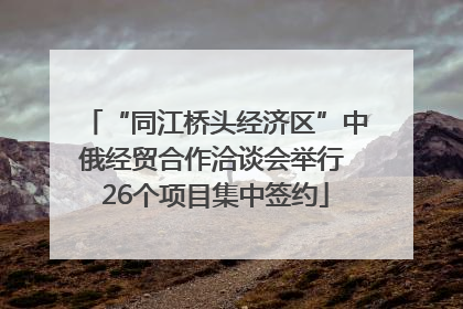 “同江桥头经济区”中俄经贸合作洽谈会举行 26个项目集中签约