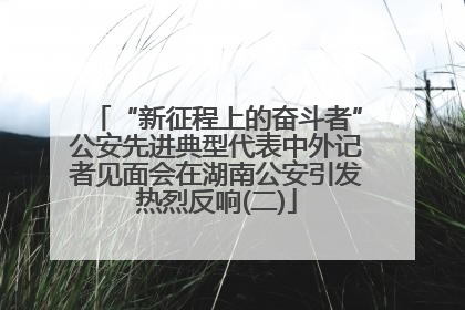 “新征程上的奋斗者”公安先进典型代表中外记者见面会在湖南公安引发热烈反响(二)