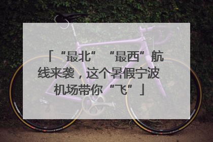 “最北”“最西”航线来袭，这个暑假宁波机场带你“飞”