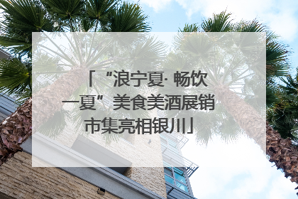 “浪宁夏· 畅饮一夏”美食美酒展销市集亮相银川