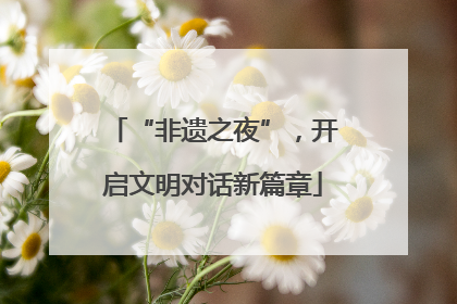 “非遗之夜”，开启文明对话新篇章