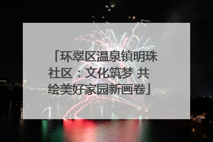 环翠区温泉镇明珠社区：文化筑梦 共绘美好家园新画卷