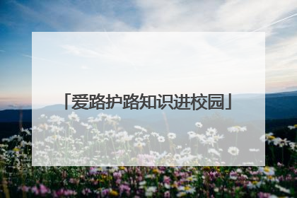 爱路护路知识进校园