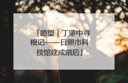 瞭望｜丁肇中寻根记——日照市科技馆建成前后