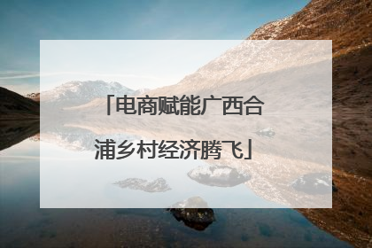 电商赋能广西合浦乡村经济腾飞