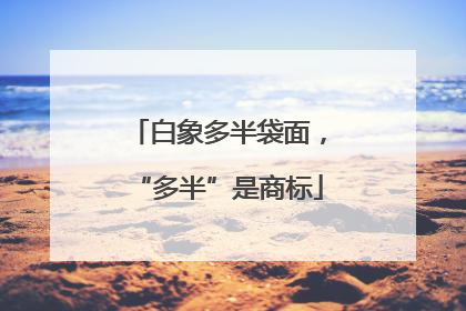 白象多半袋面，“多半”是商标