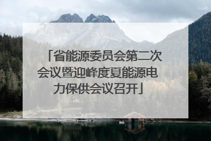 省能源委员会第二次会议暨迎峰度夏能源电力保供会议召开