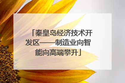 秦皇岛经济技术开发区——制造业向智能向高端攀升