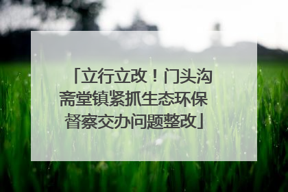 立行立改！门头沟斋堂镇紧抓生态环保督察交办问题整改