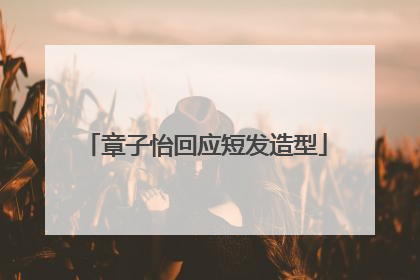 章子怡回应短发造型