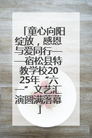 童心向阳绽放，感恩与爱同行——宿松县特教学校2025年“六一”文艺汇演圆满落幕