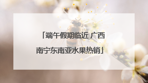 端午假期临近 广西南宁东南亚水果热销