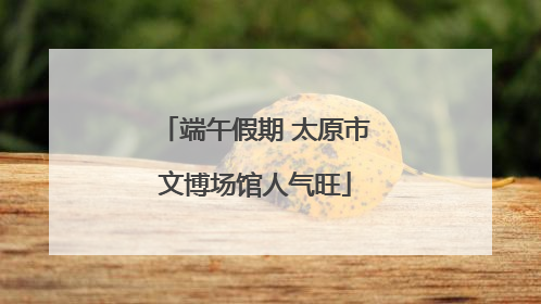 端午假期 太原市文博场馆人气旺