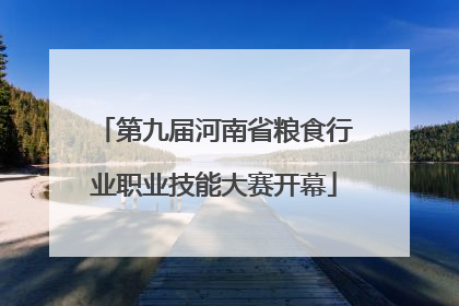 第九届河南省粮食行业职业技能大赛开幕