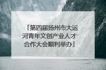 第四届扬州市大运河青年文创产业人才合作大会顺利举办