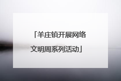 羊庄镇开展网络文明周系列活动