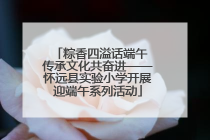 粽香四溢话端午 传承文化共奋进——怀远县实验小学开展迎端午系列活动