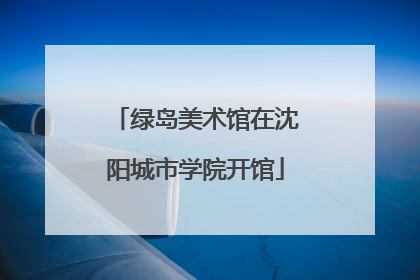 绿岛美术馆在沈阳城市学院开馆
