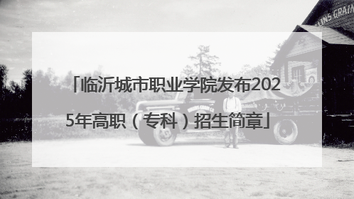 临沂城市职业学院发布2025年高职（专科）招生简章
