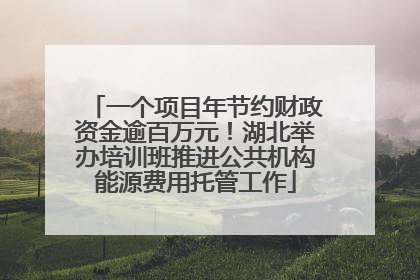 一个项目年节约财政资金逾百万元！湖北举办培训班推进公共机构能源费用托管工作