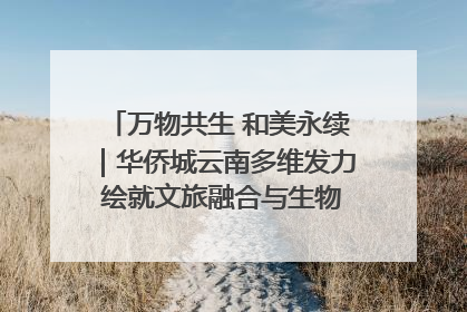 万物共生 和美永续｜华侨城云南多维发力 绘就文旅融合与生物多样性保护新图景