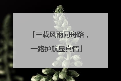 三载风雨同舟路，一路护航显真情