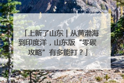 上新了山东｜从黄渤海到印度洋，山东版“零碳攻略”有多能打？