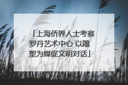 上海侨界人士考察罗丹艺术中心 以雕塑为媒促文明对话