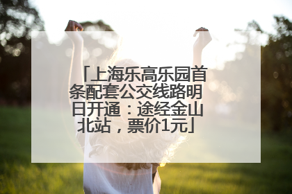 上海乐高乐园首条配套公交线路明日开通：途经金山北站，票价1元
