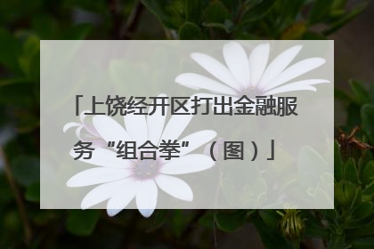 上饶经开区打出金融服务“组合拳”（图）