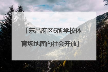 东昌府区6所学校体育场地面向社会开放
