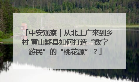 中安观察｜从北上广来到乡村 黄山黟县如何打造“数字游民”的“桃花源”？