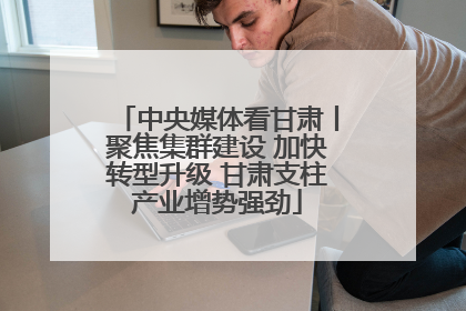 中央媒体看甘肃丨聚焦集群建设 加快转型升级 甘肃支柱产业增势强劲