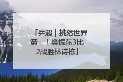 乒超｜挑落世界第一！樊振东3比2战胜林诗栋