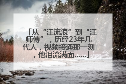 从“汪流浪”到“汪师傅”，历经23年几代人，视频接通那一刻，他泪流满面……