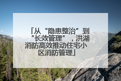 从“隐患整治”到“长效管理”，洪湖消防高效推动住宅小区消防管理