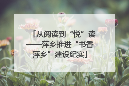 从阅读到“悦”读——萍乡推进“书香萍乡”建设纪实