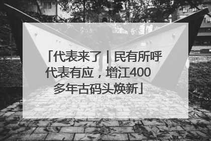 代表来了｜民有所呼代表有应，增江400多年古码头焕新
