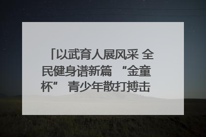 以武育人展风采 全民健身谱新篇 “金童杯” 青少年散打搏击邀请赛圆满落幕