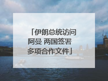 伊朗总统访问阿曼 两国签署多项合作文件