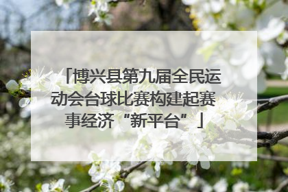 博兴县第九届全民运动会台球比赛构建起赛事经济“新平台”