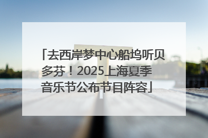 去西岸梦中心船坞听贝多芬！2025上海夏季音乐节公布节目阵容