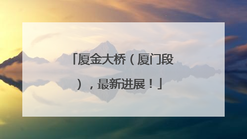 厦金大桥（厦门段），最新进展！